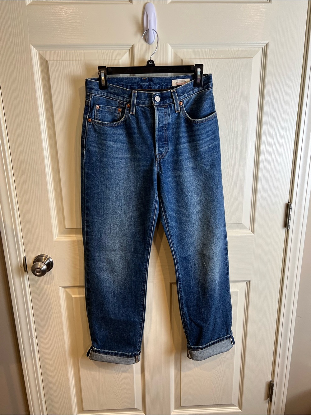 Levi’s premium 501 90s Selvedge Classic Blue Denim Jeans 26x 29